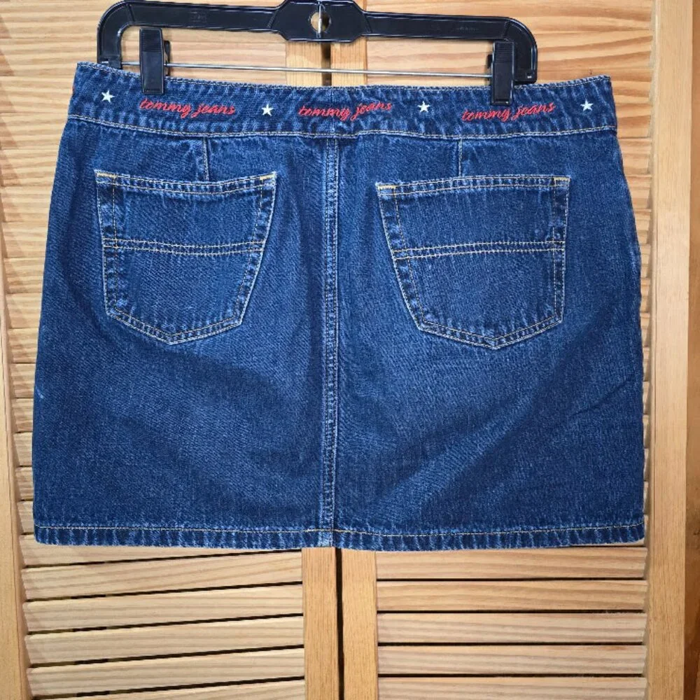 Tommy Jean's Y2K Mini Dark Denim Skirt, Size 11